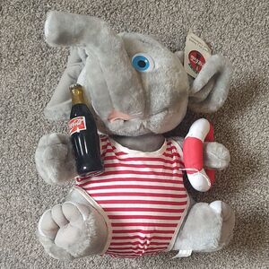 New With Tag Coca Cola Brand Plush Collection‎ Elephant © 1993